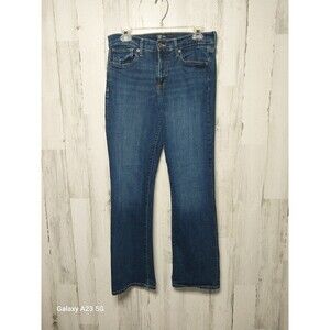 Gap Women's Blue Dark Wash Baby Boot Cut Jeans Size 10